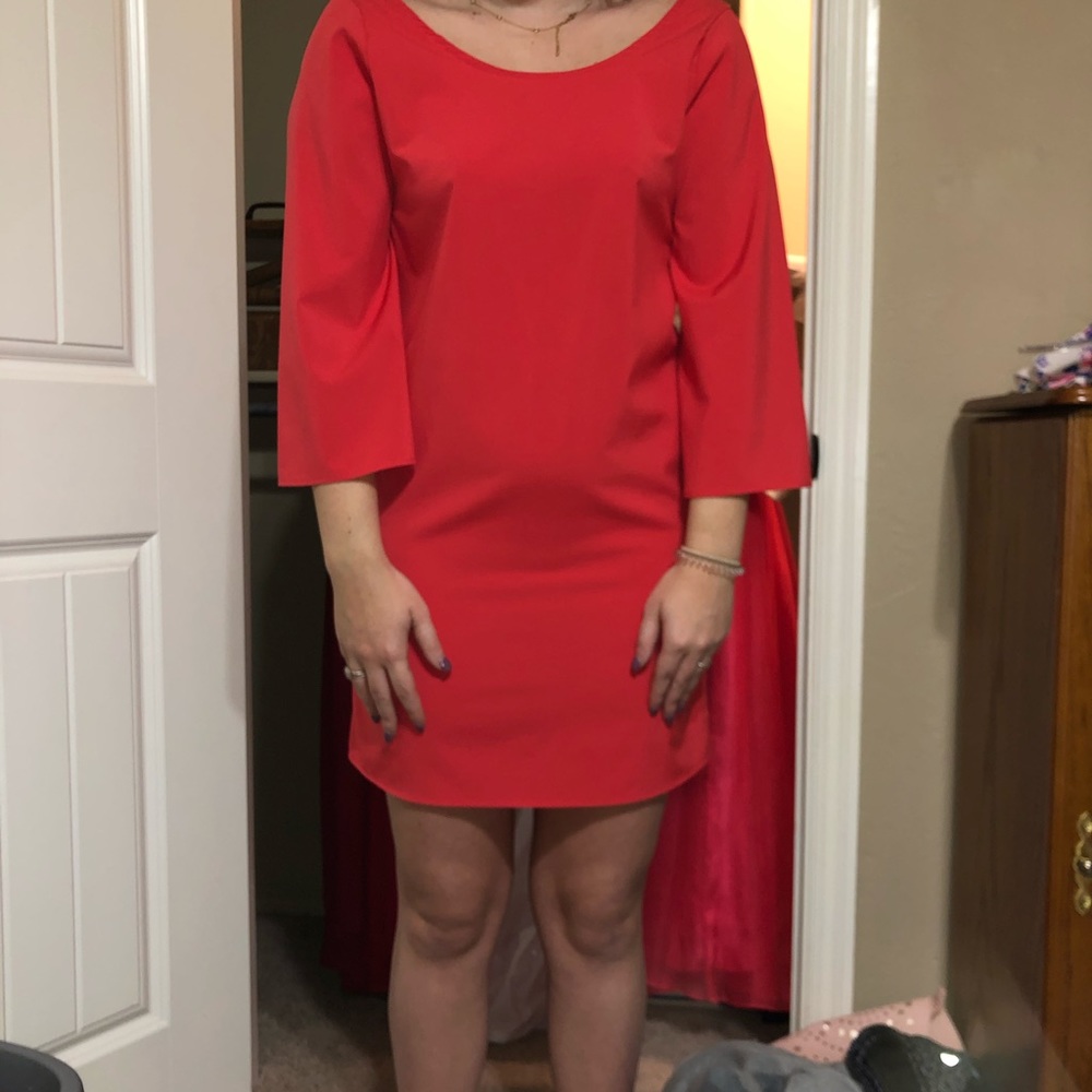 coral dress
